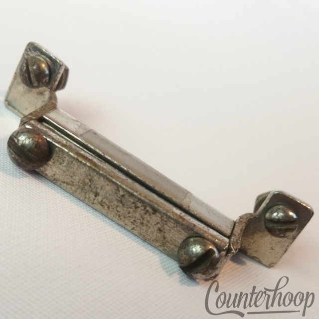 Gretsch Nickel Snare Drum Butt Plate 1 7/8" Vintage USA Round Badge RB 30s/40s* — main photograph