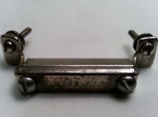 Gretsch Nickel Snare Drum Butt Plate 2" Vintage USA Round Badge RB 30s/40s* — main photograph