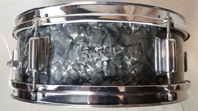 Rogers 14x5"Snare Drum BDP Luxor Cleveland Vintage 60s Black Diamond 5Ply Maple — main photograph