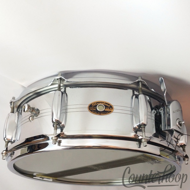 Slingerland 14x5" Gene Krupa Snare Drum Brass Shell 3-Line Vintage 60s COB USA* — main photograph