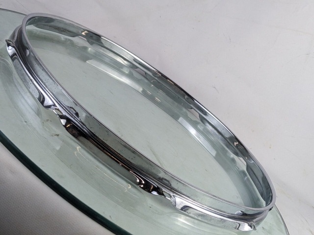 Ludwig 15" Marching 1.6mm Snare Drum Batter 10Lug Rim/Hoop Vintage60s Chrome — main photograph