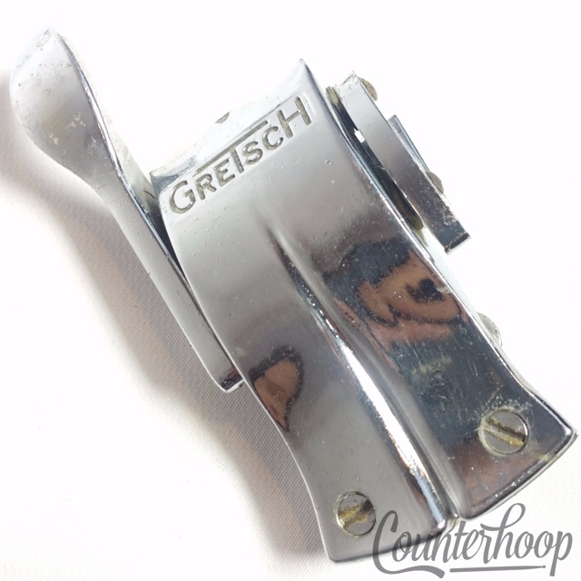 Gretsch Lightning Snare Drum Throw-Off Strainer Vintage Chrome Round Badge 60s* — main photograph
