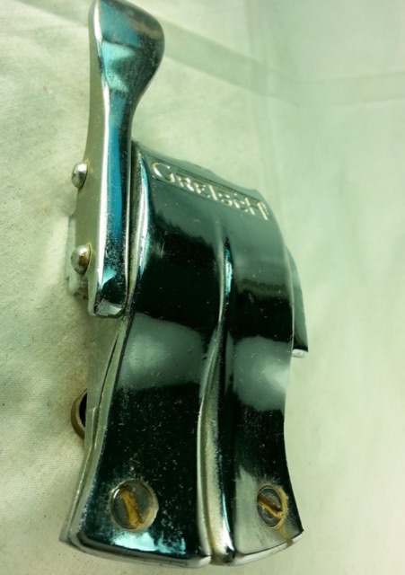 Gretsch Lightning Snare Drum Throw-Off Strainer Vintage Chrome Round Badge 60s* — main photograph