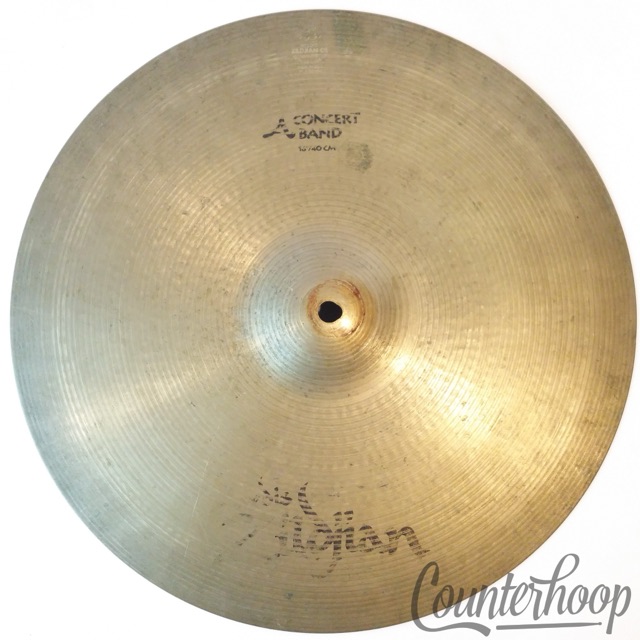 Zildjian 16 1/8"Marching Crash Cymbal 1640g Heavy USA B20 Avedis A Concert Band — main photograph