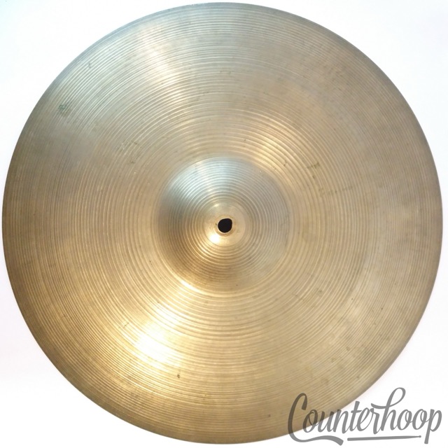 Zildjian 17" Crash 1420g Turkish Cymbals Made In USA B20 Avedis A Vintage 60s* — main photograph