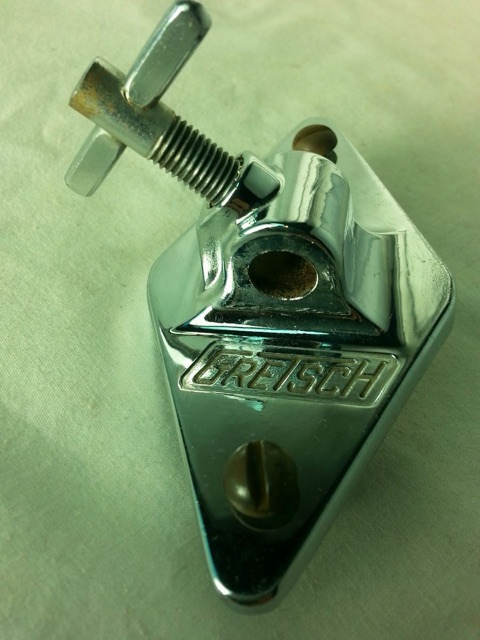 Gretsch Floor Tom Drum Leg / Bass Cymbal Arm Mount RB Vintage Chrome 60s VG* — main photograph