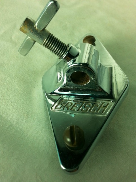 Gretsch Floor Tom Drum Leg / Bass Cymbal Arm Mount RB Vintage Chrome 60s VG* — main photograph