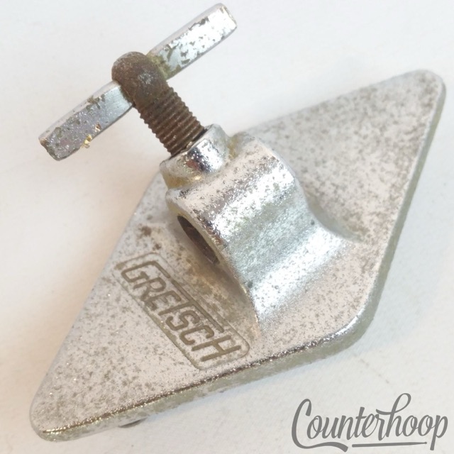 Gretsch Floor Tom Drum Leg Mount/Bass Cymbal L-Arm Diamond Bracket Chrome RB 60s — main photograph