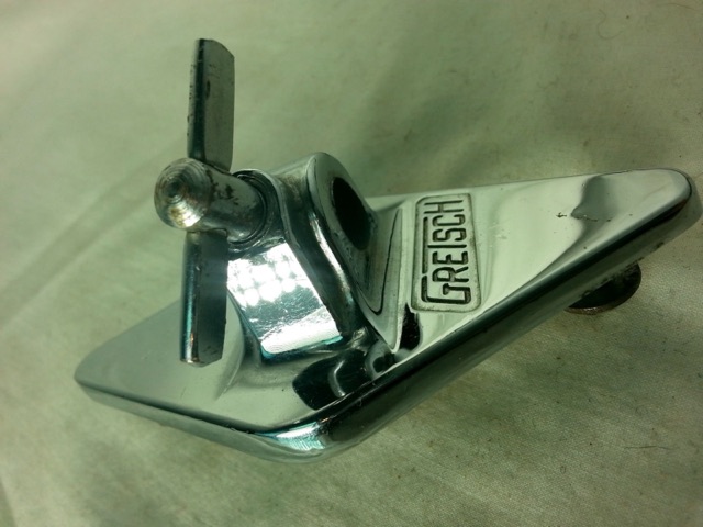 Gretsch Floor Tom Drum Leg / Bass Cymbal Arm Mount Vintage Chrome 50s/60s* — main photograph