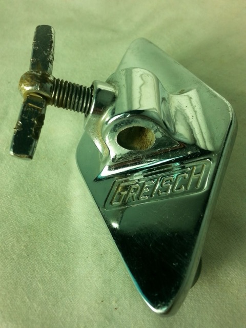 Gretsch Floor Tom Drum Leg / Bass Cymbal Arm Mount Chrome Vintage 50s/60s VG* — main photograph
