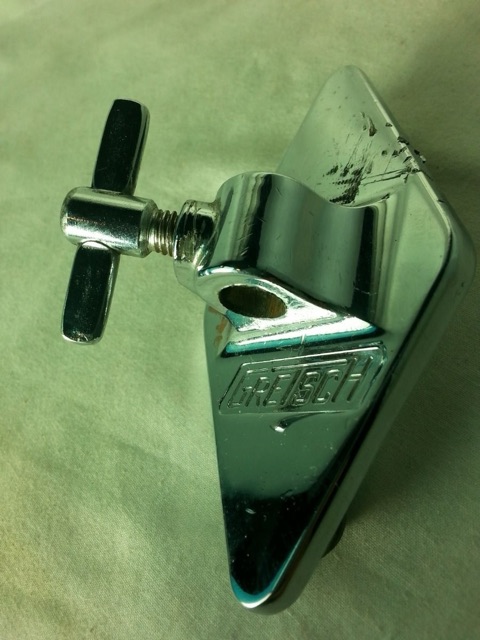 Gretsch Floor Tom Drum Leg / Bass Cymbal Arm Mount Chrome Vintage 50s/60s G* — main photograph