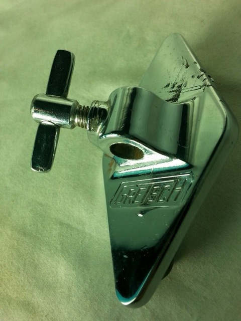 Gretsch Floor Tom Drum Leg / Bass Cymbal Arm Mount Chrome Vintage 50s/60s G* — main photograph