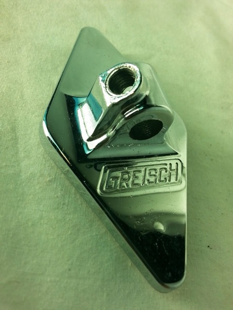 Gretsch Floor Tom Drum Leg / Bass Cymbal Arm Mount Shell Chrome Vintage 60s VG* — main photograph