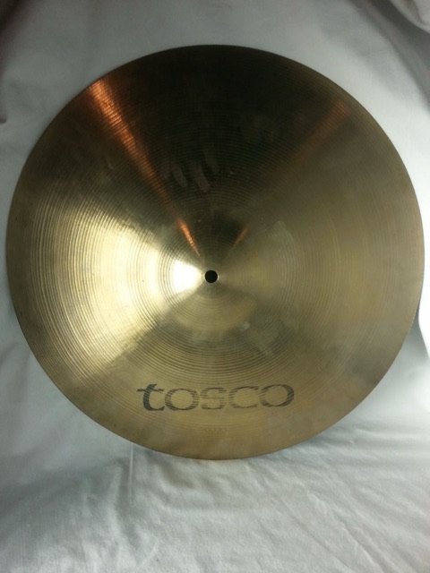 Tosco by Sabian 18"Crash/Ride Cymbal Medium 1585g Rotocast B20 Bronze Italy 90s — main photograph
