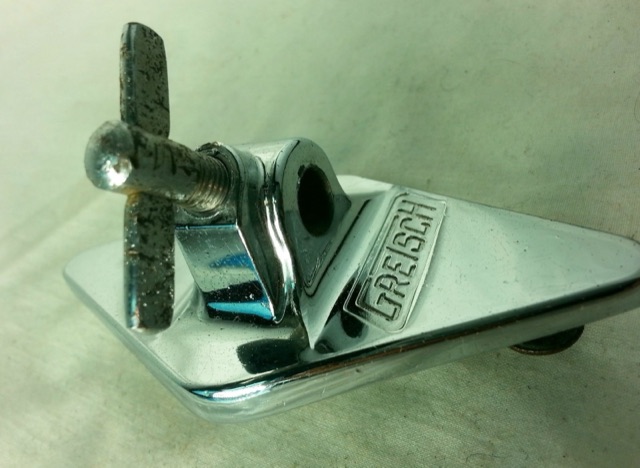 Gretsch Floor Tom Drum Leg / Bass Cymbal Arm Mount Vintage Chrome 50s/60s Good* — main photograph