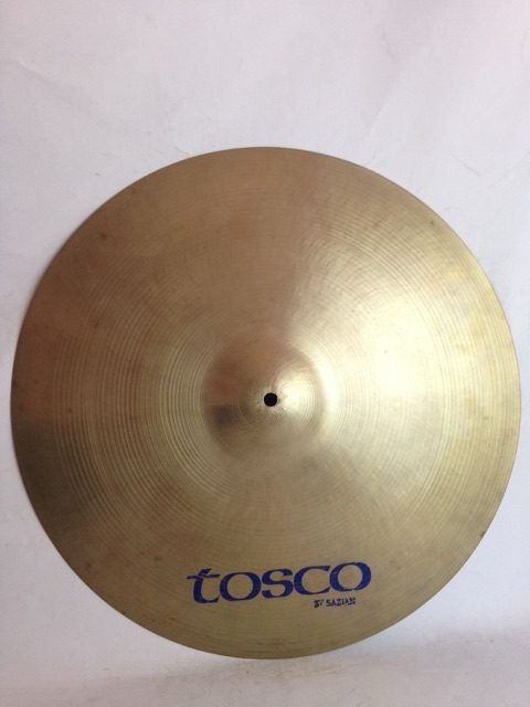 Tosco/Sabian 20" Ride Cymbal Med-Thin 2240g Rotocast Italy Vintage 70s Blue Lbl — main photograph