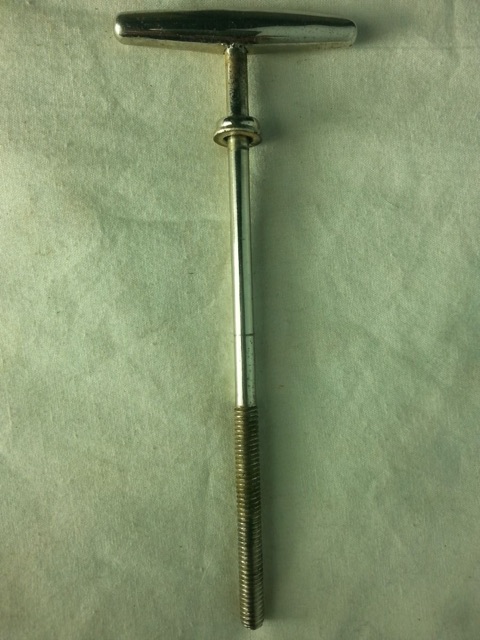 Gretsch Bass Drum Tension T-Rod Round Badge Chrome Vintage RB 4 1/4" 60s Parts* — main photograph