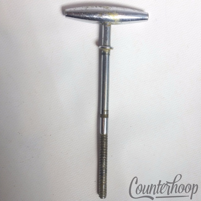 Gretsch Bass Drum 1x Tension Rod Round Badge Chrome Vintage RB 4 1/4" 60s USA* — main photograph