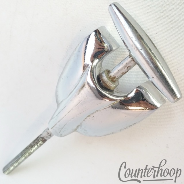 Gretsch Bass Drum 1x Tension Rod/Claw Round Badge Chrome RB 4 1/4"Vintage 60s* — main photograph