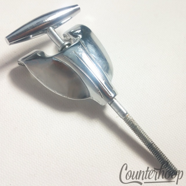 Gretsch Bass Drum 1x Tension Rod/Claw Round Badge Chrome Vintage RB 4 1/4" 60s* — main photograph