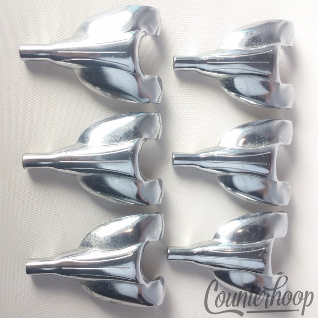 Gretsch 6x Marching Claws Threaded Tension T-Rods Snare Drum Round Badge USA 60s — main photograph