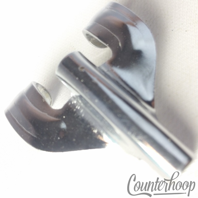 Gretsch Bass Drum T-Rod Claw Round Badge Chrome Vintage RB Broadkaster USA 50s — main photograph