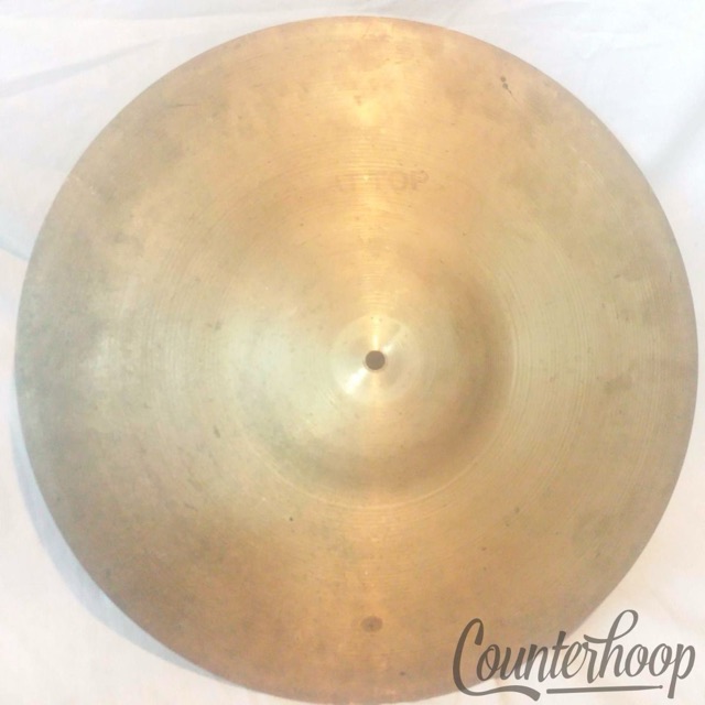 Zildjian 18"1580g "Flat Top"Ride/Crash Cymbal Vintage 60s B20 A Avedis USA RARE — main photograph