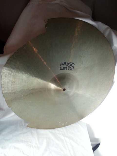 Paiste 24" Giant Beat Ride Cymbal Crash Paper-Thin 2740g Project Cut Down to 22 — main photograph