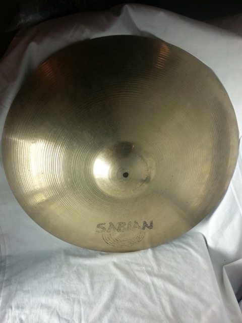 Sabian 22" Rock Ride Cymbal Heavy 3830g B20 Vintage 80s AA Ping Canada* — main photograph
