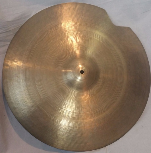 Zilco 20"B20 Paper-Thin 1930g Crash/Ride Cymbal Vintage 60s Zildjian Azco Canada — main photograph