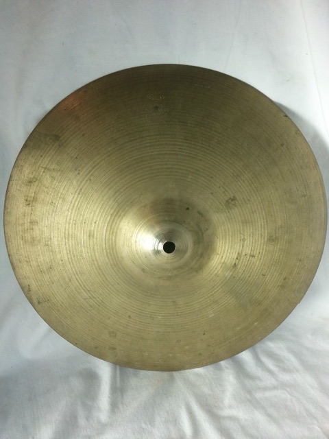 Zildjian 14" 840g Thn Hi-Hat Cymbal Vintage 50s Avedis A B20 Turkish USA Crack* — main photograph