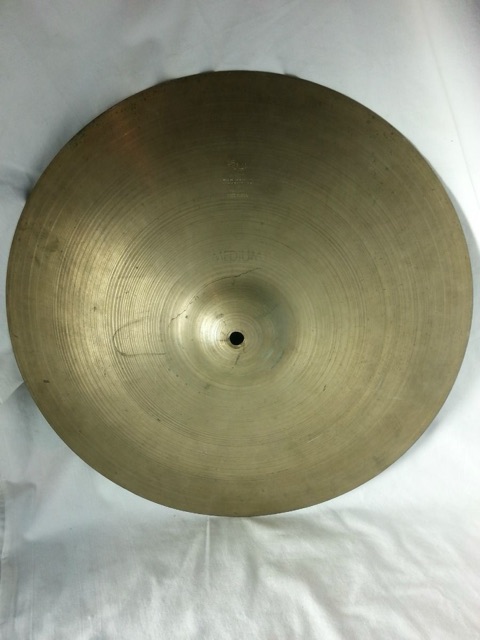 Zildjian 16" Thin 1060g Crash Cymbal Vintage 50s Avedis A B20 Turkish 2-Cracks* — main photograph
