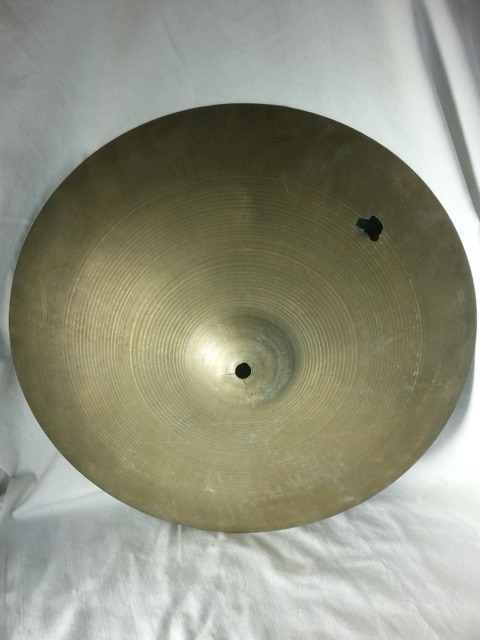 Zildjian 16 1/8"Thin 1020g Crash Cymbal Vintage 50s Avedis A Turkish Hole/Cracks — main photograph