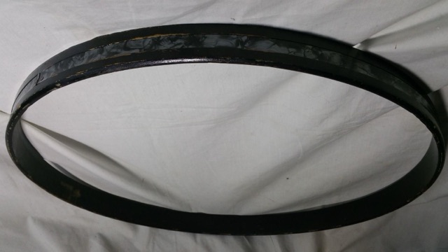 Rogers 20" Bass Drum Hoop/Rim BDP Inlay Cleveland Vintage 60s 5Ply Keller Maple — main photograph