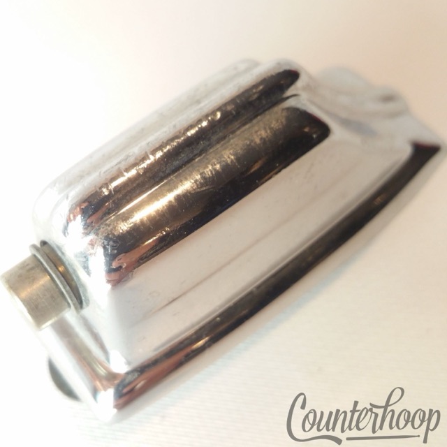 Rogers Beavertail Tom Drum Lug Chrome 70s Vintage Fixed Swivel Nut 9/72 XP8 USA — main photograph