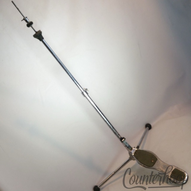Sonor Flat-Base Hi-Hat Cymbals Stand Vintage 60s Teardrop Germany Chrome Flush* — main photograph