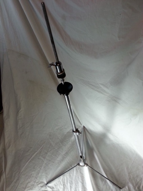 Pearl Flat-Base Hi-Hats Cymbals Stand Chrome Vintage 60s Flush Parts* — main photograph
