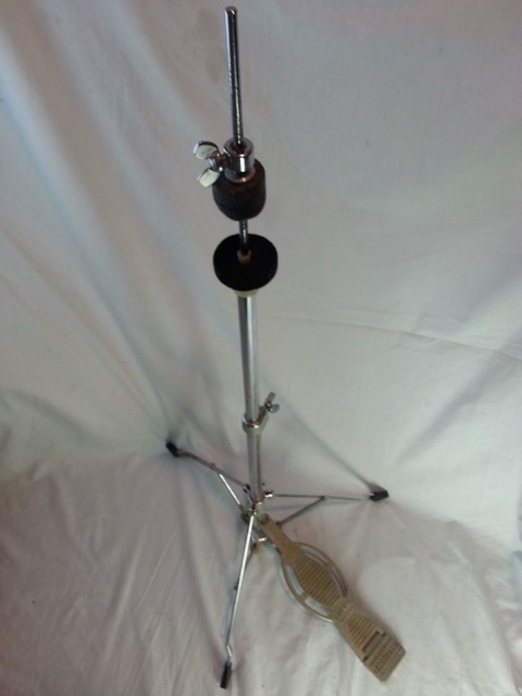 Ludwig Spur-Lok Hi-Hats Cymbals Stand Chrome Vintage 60s Script Logo Chicago,USA — main photograph