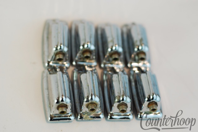 Rogers 8x Beavertail Floor Tom/Snare Drum Lugs Chrome 70s Vintage 9/72 XP8 Big R — main photograph