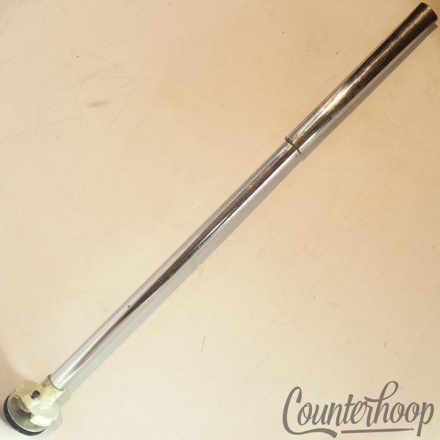 Hi-Hat Cymbal Stand Metal Tube w/ Plastic Cymbal Holder 20"x3/4" Vintage Part — main photograph