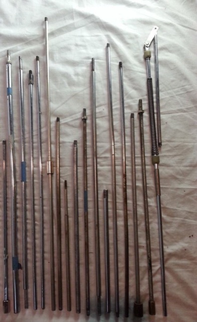 Hi-Hats Stands Clutch Pull-Rods Hardware Parts Lot Vintage 60s Slingerland+More — main photograph