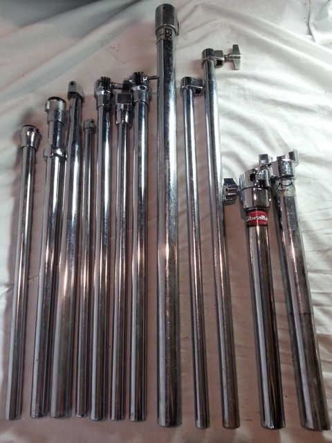 12x Straight Ride/Boom Crash Cymbal Stand Mid-Section Tubes Ludwig/Slingy* — main photograph