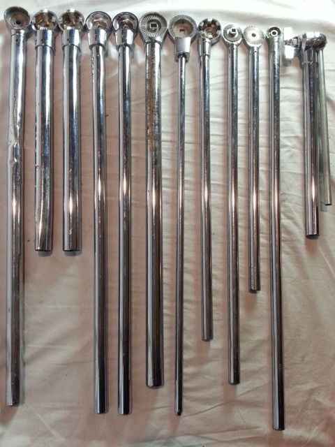 12x Boom Crash Cymbal Stand Top Tubes Ratchet Tops Vintage + Recent -Premier++* — main photograph