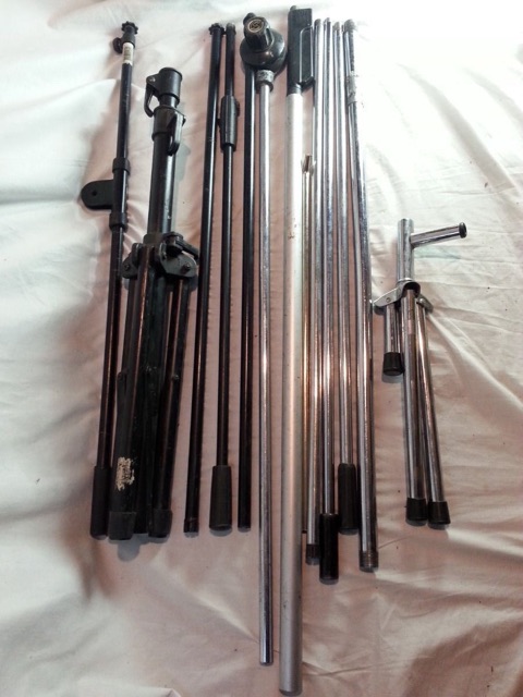 11x Mic Stand Parts ProLine,Ultimate Support Systems - Tripod/Boom/Tube Holders — main photograph
