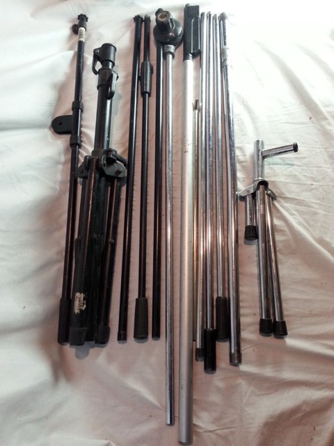 11x Mic Stand Parts ProLine,Ultimate Support Systems - Tripod/Boom/Tube Holders — main photograph