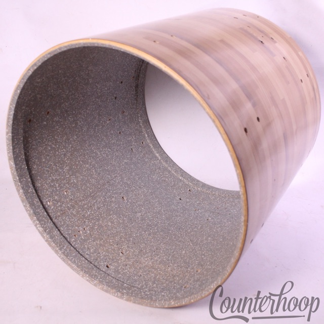 Rogers 16x16" Floor Tom Drum Shell Butcher Block Wrap Vintage 70s 5ply+Re-Rings — main photograph