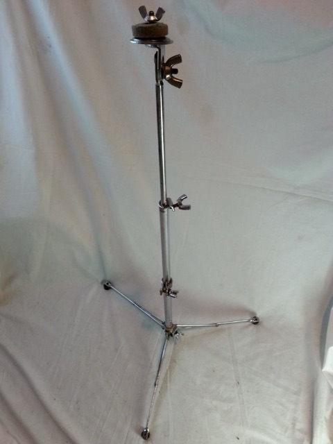 Gretsch W&A Straight Cymbal Stand Flat-Base Chrome Vintage 50s-60s Crash/Ride* — main photograph