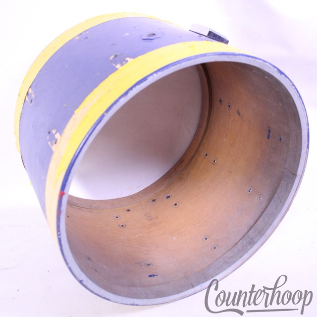 Leedy 16x12" Floor Tom Drum Shell Vintage 40s 3Ply Maple 1940 Marching Snare USA — main photograph