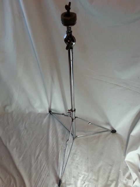 Ludwig Straight Cymbal Stand Crash/Ride Tube Tilter on Slingy Buddy Rich Tripod — main photograph