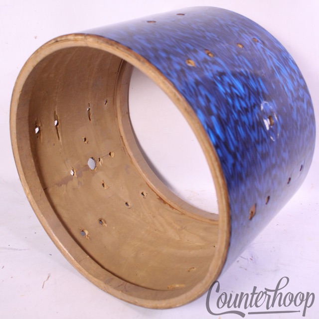Slingerland 13x9" Blue Agate Tom Drum Shell Vintage 60s African Mahogany/Maple* — main photograph
